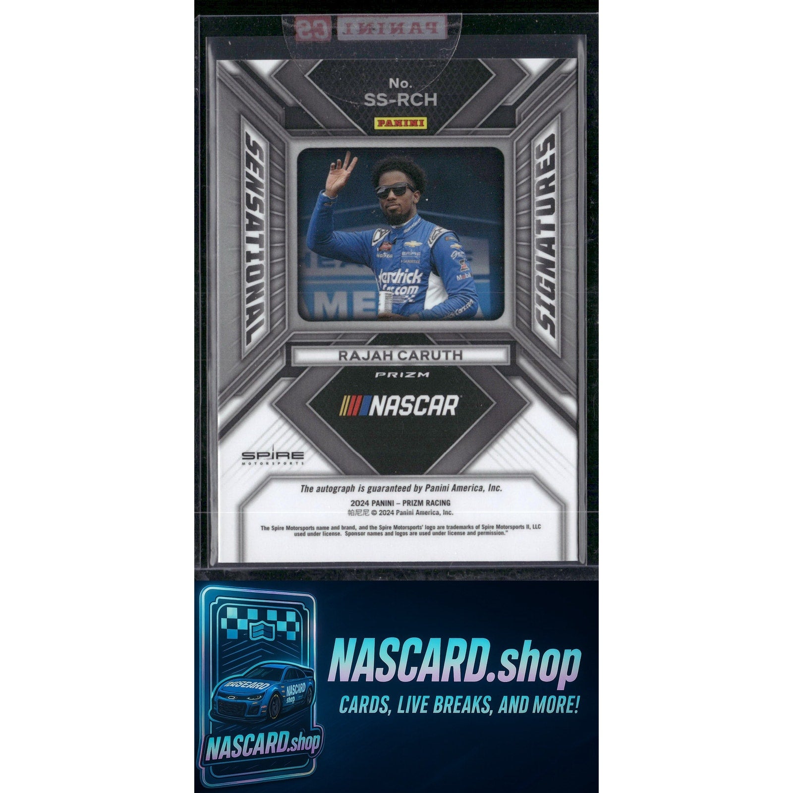 2024 Panini Prizm Rajah Caruth Sensational Signatures - NASCARD.shop