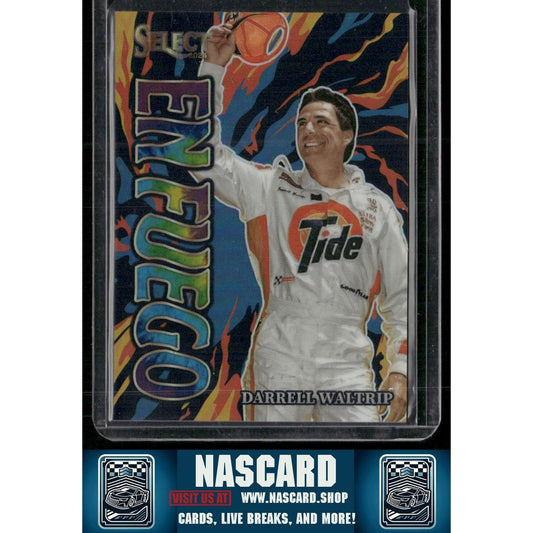 2024 Panini Select #4 Darrell Waltrip En Fuego Tie-Dye Prizms
