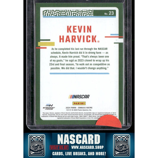 2024 Donruss #23 Kevin Harvick Gold #/10