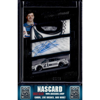 2023 Prime Midnight Shadowbox Signatures #SHA-HBU Harrison Burton #/99