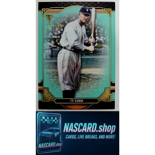 2022 Topps Triple Threads #77 Ty Cobb Aquamarine #/150 - NASCARD.shop