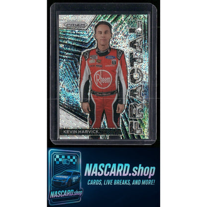 2023 Panini Prizm #F11 Kevin Harvick Fractal White Sparkle Prizm