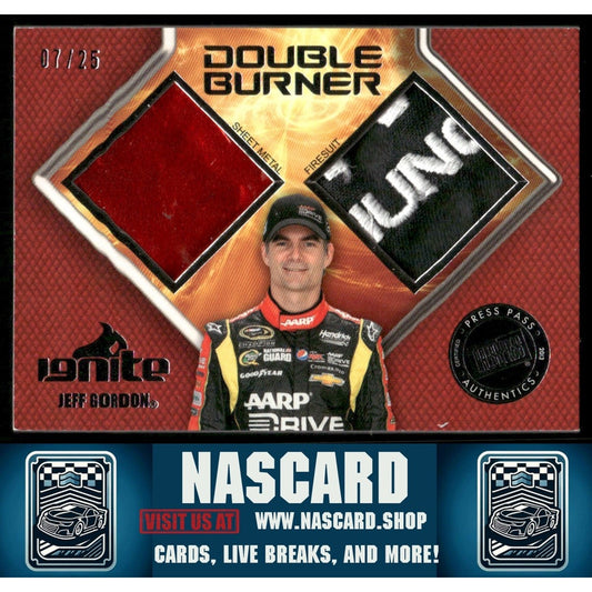 2013 Press Pass Ignite #DB-JG Jeff Gordon Double Burner