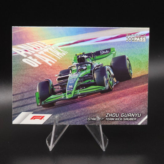 2024 Topps Paddock Pass Formula 1 - Angle of Attack #AA-14 Zhou Guanyu NASCARD.shop