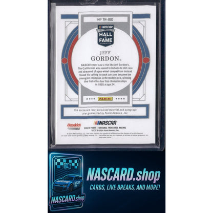 2024 National Treasures Jeff Gordon Treasures Of The Hall Holo Silver #/49