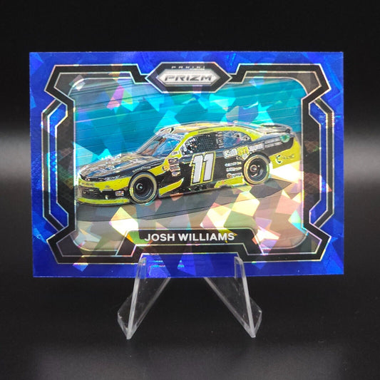 2024 Panini Prizm Racing Blue Cracked Ice Rides Josh Williams #82