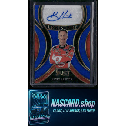 2024 Panini Select #LS-KHK Kevin Harvick Legendary Signatures Blue Prizms #/49