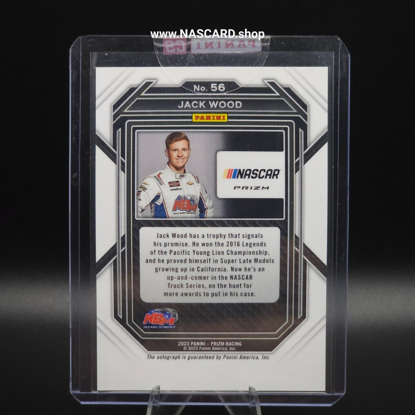 2023 Panini Prizm - Jack Wood Autographs #56 Silver Prizm (RC) - NASCARD.shop