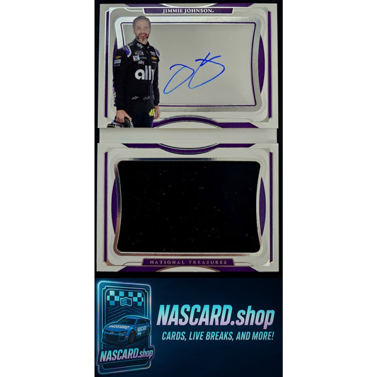 2022 National Treasures Jimmie Johnson Jumbo Sheet Metal Signature Booklet #/25