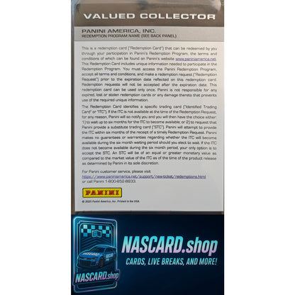 2024 Panini National Treasures Hailie Deegan Rising Stars Silver #/25 REDEMPTION