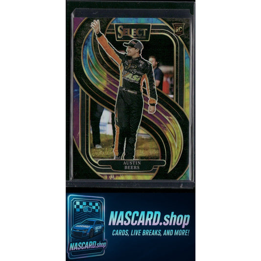 2025 Select Racing #214 Austin Beers Trackside Tie-Dye Prizms #/25 RC - NASCARD.shop
