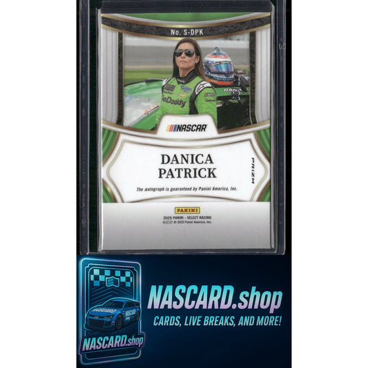 2025 Select Racing #S-DFK Danica Patrick Signatures Blue Prizms #/99 - NASCARD.shop