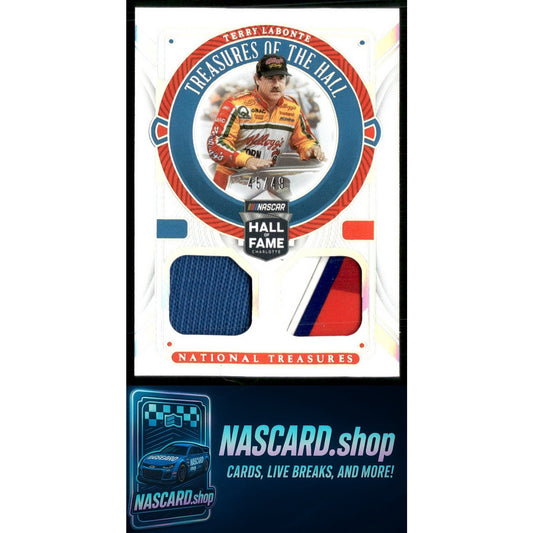 2023 National Treasures Terry Labonte Treasures Of The Hall Holo Silver #/49