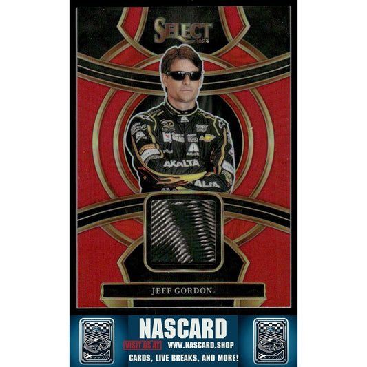 2024 Panini Select Selective Swatches Red Prizm Jeff Gordon 24/49