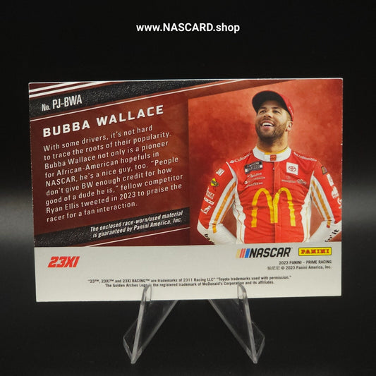 2023 Panini Prime Racing Jumbo Patch Simpson Shoe Bubba Wallace 1/1