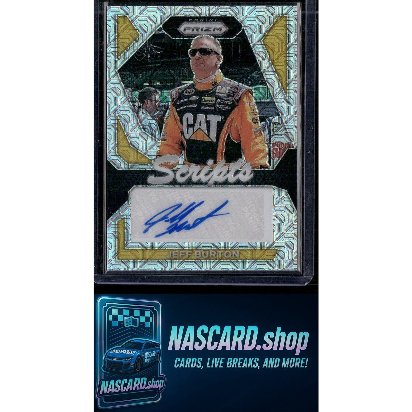 2024 Panini Prizm #S-JBN Jeff Burton Scripts Mojo #/25 - NASCARD.shop