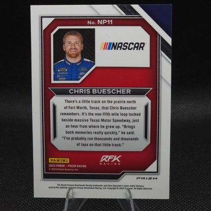 2023 Panini Prizm National Pride White Sparkle Prizm #NP11 Chris Buescher - NASCARD.shop
