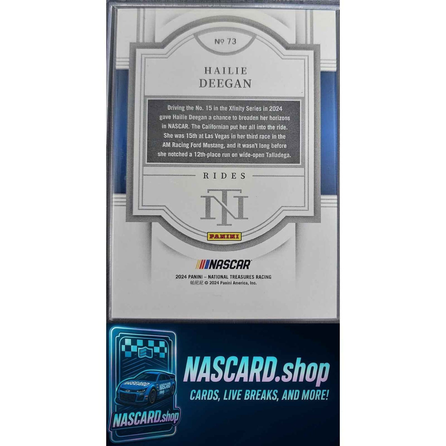 2024 Panini National Treasures #73 Hailie Deegan Purple #3/3