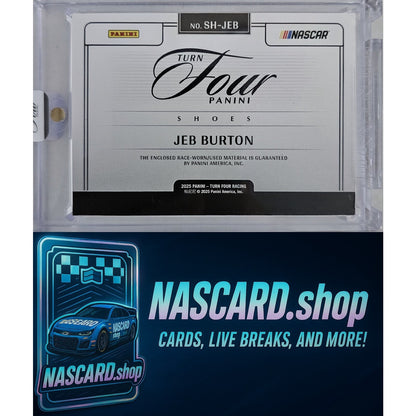 2025 Panini Turn Four #SH-JEB Jeb Burton Shoes Gold #/5