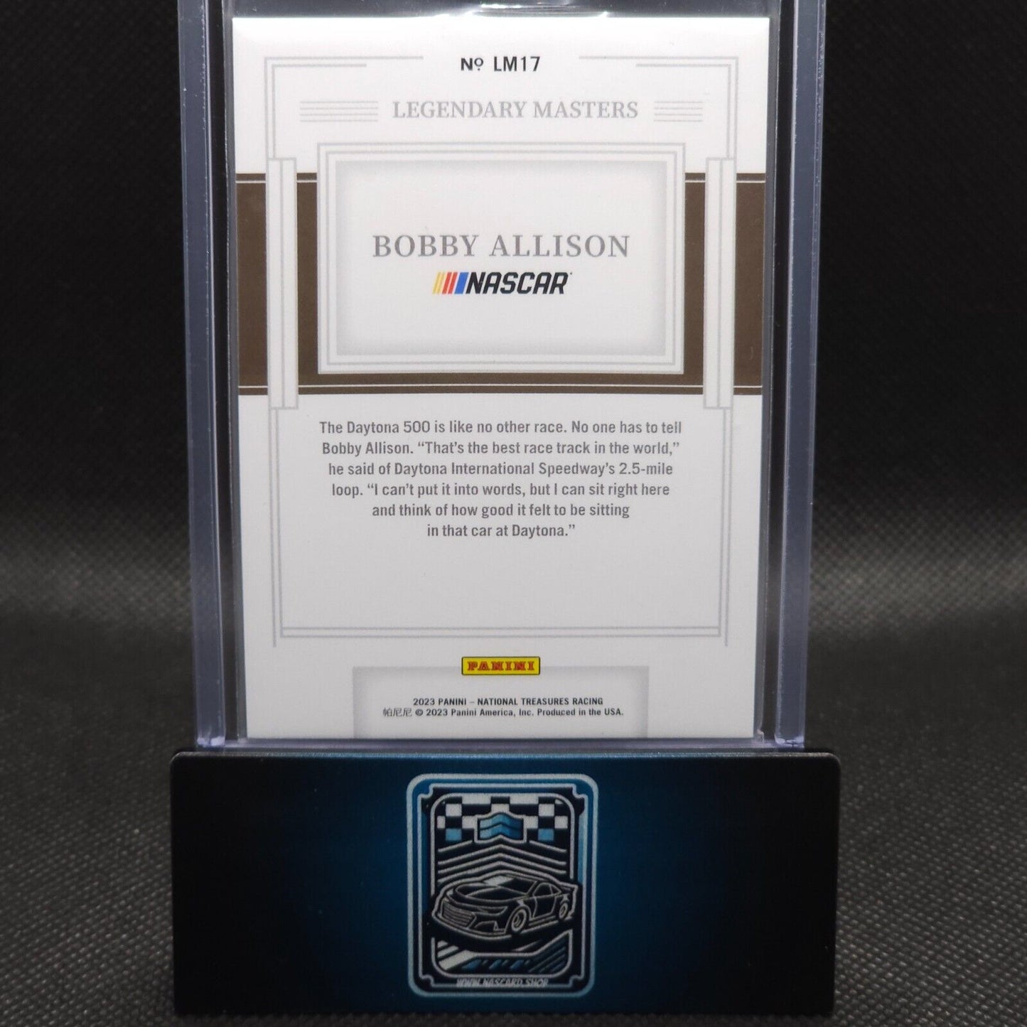 2023 Panini National Treasures Legendary Masters Holo Gold #17 Bobby Allison /10