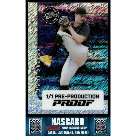 2024 Leaf Collective Press Pass Pre-Production Proof Paul Skenes 1/1