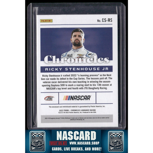 2023 Panini Chronicles #CS-RS Ricky Stenhouse Jr. Chronicles Swatches Red - NASCARD.shop
