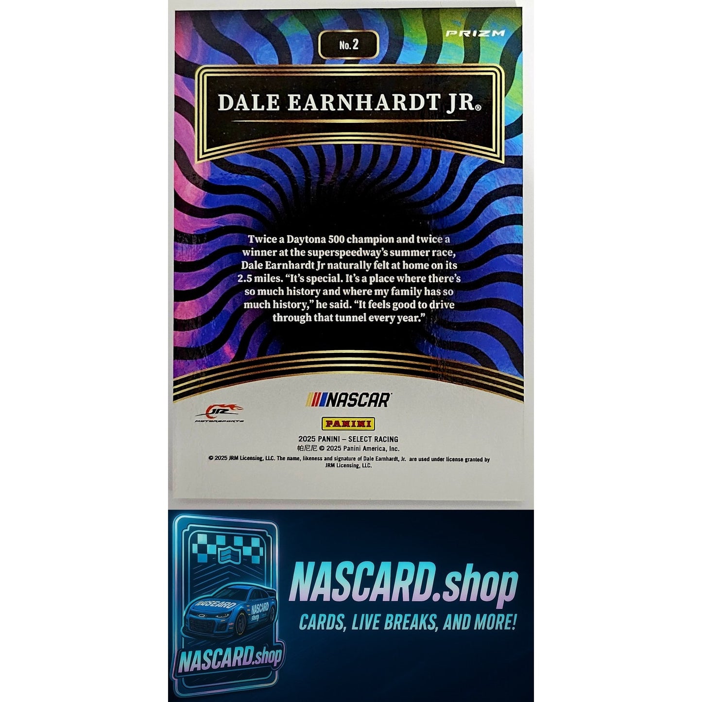 2025 Panini Select #2 Dale Earnhardt Jr Color Wheel