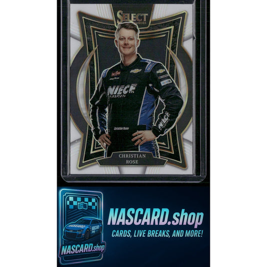 2025 Panini Select #23 Christian Rose White Prizms #/99 - NASCARD.shop