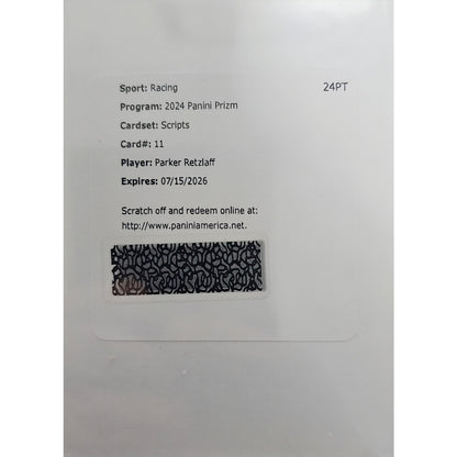2024 Panini Prizm #S-PRF Parker Retzlaff Scripts REDEMPTION