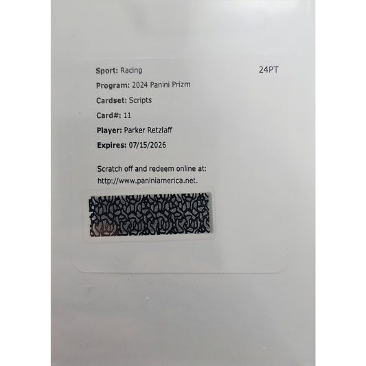 2024 Panini Prizm #S-PRF Parker Retzlaff Scripts REDEMPTION