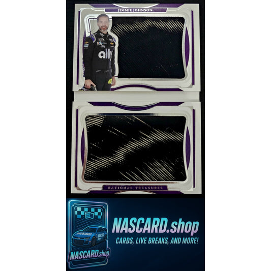 2020 Panini National Treasures Jimmie Johnson Jumbo Tire Booklet Duals #/25