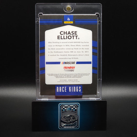 2018 Panini Donruss NASCAR Race Kings Buyback #10 Chase Elliott Autograph 2/5