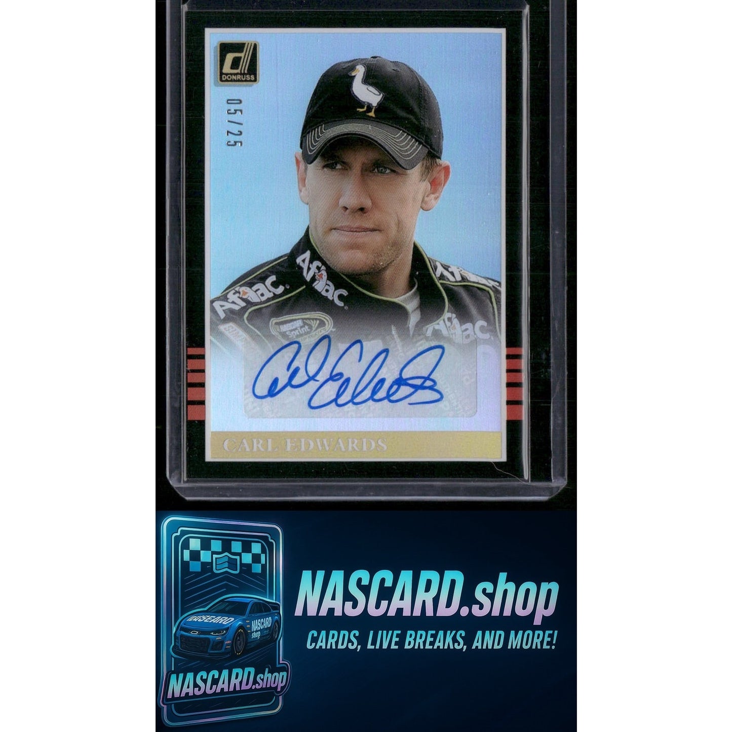 2018 Donruss #RS-CE Carl Edwards Retro Signatures 1985 Holo Gold #/25