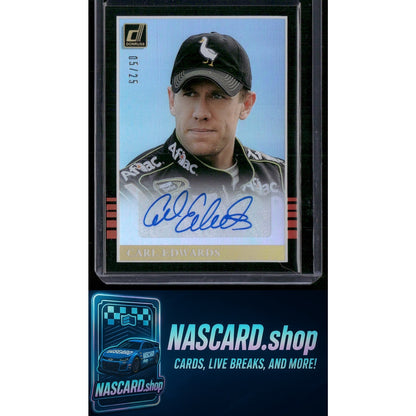 2018 Donruss #RS-CE Carl Edwards Retro Signatures 1985 Holo Gold #/25