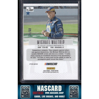2024 Panini Prizm #TS-MWP Michael Waltrip Throwback Signatures Red - NASCARD.shop