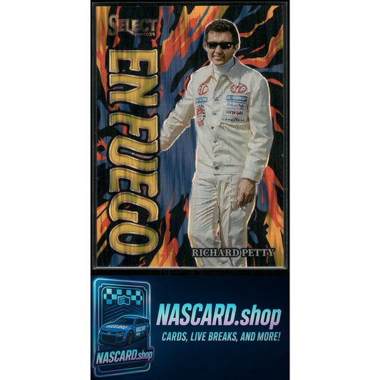 2024 Panini Select #1 Richard Petty En Fuego Gold Flash Prizms /10