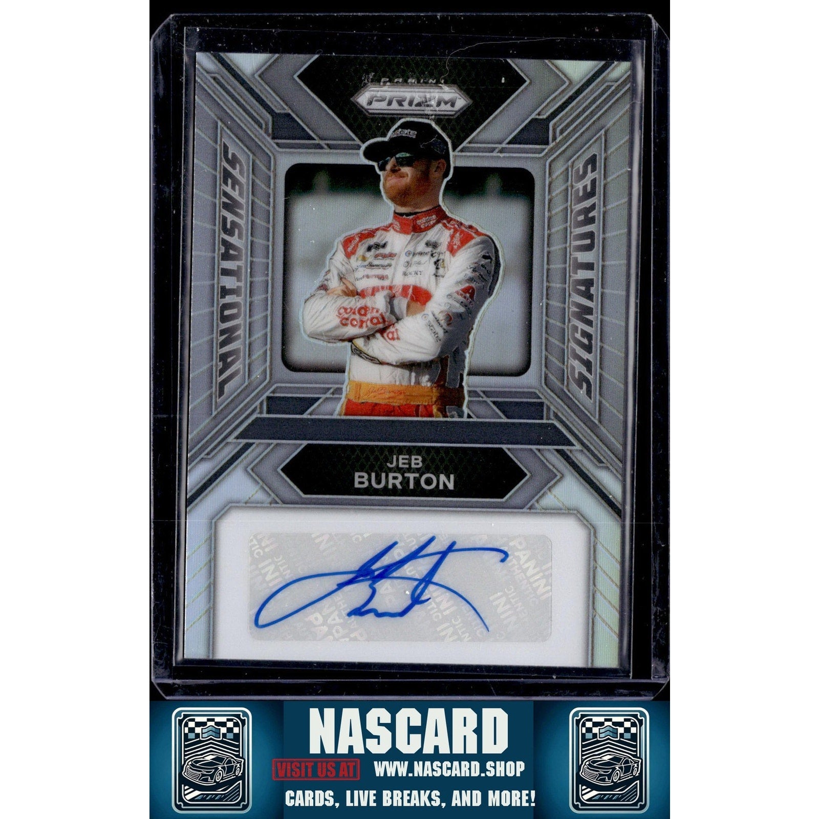 2024 Panini Prizm #SS-JBN Jeb Burton Sensational Signatures - NASCARD.shop