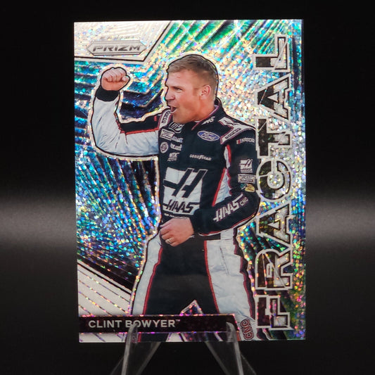 2023 Panini Prizm - Fractal Clint Bowyer #F3 White Sparkle Prizm