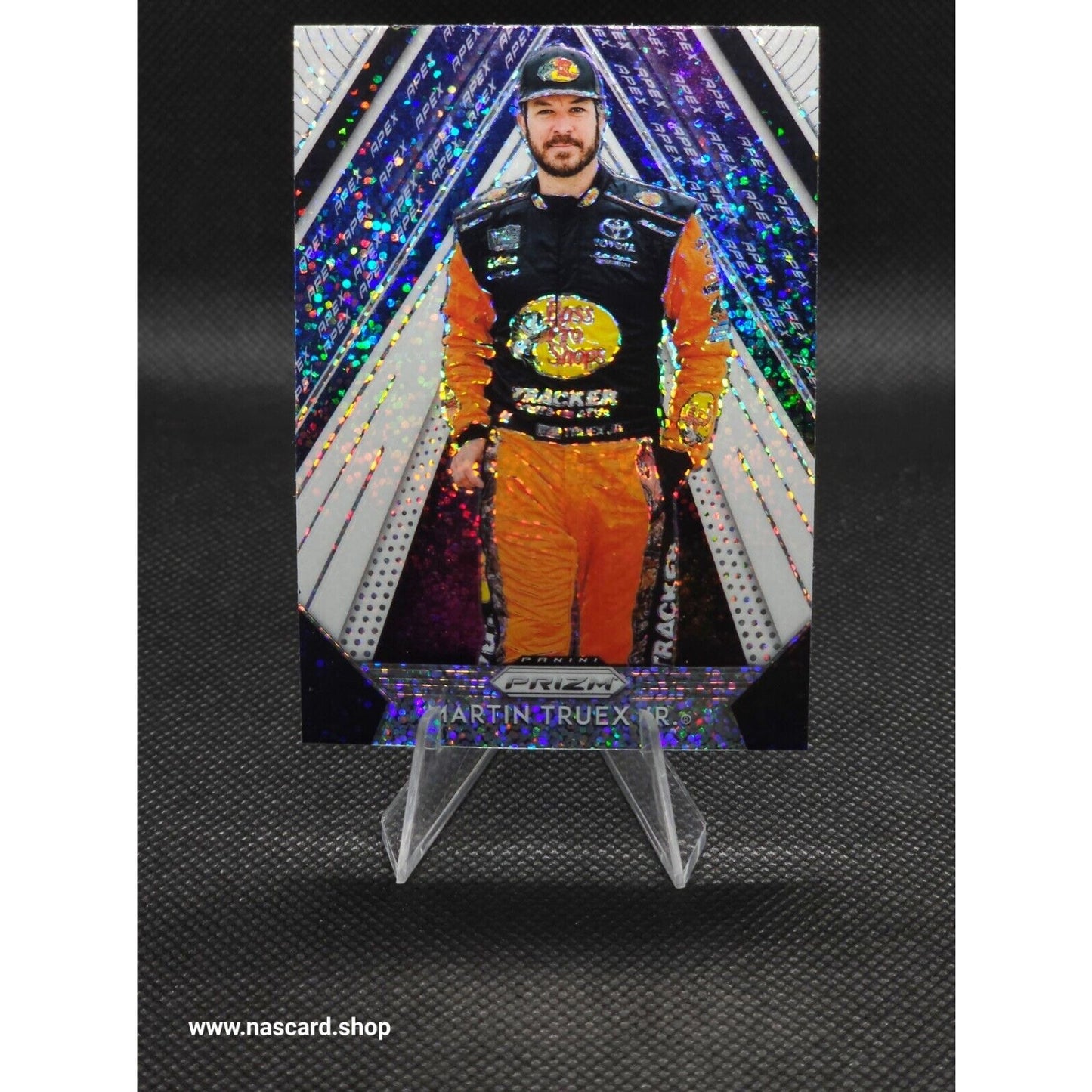 2019 Panini Prizm Apex White Sparkle Prizm #A-11 Martin Truex Jr. - NASCARD.shop