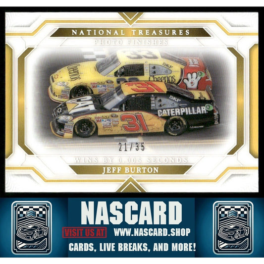 2024 National Treasures Photo Finishes Jeff Burton /35