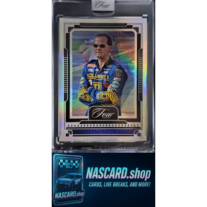 2025 Panini Turn Four #42 Kenny Wallace Blue #/5