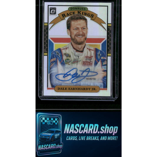 2020 Donruss #8 Dale Earnhardt Jr. Race Kings Optic Signatures Holo #08/99 - NASCARD.shop