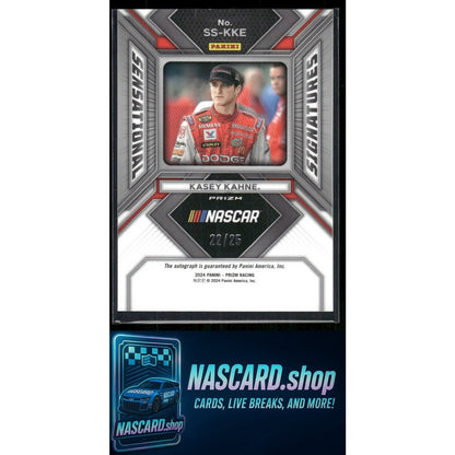 2024 Panini Prizm #SS-KKE Kasey Kahne Sensational Signatures Mojo #/25