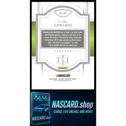 2024 Panini National Treasures #88 Carl Edwards #/49