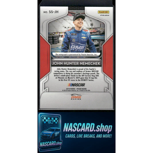 2019 Panini Prizm #SS-JH John Hunter Nemechek Signing Sessions Prizm