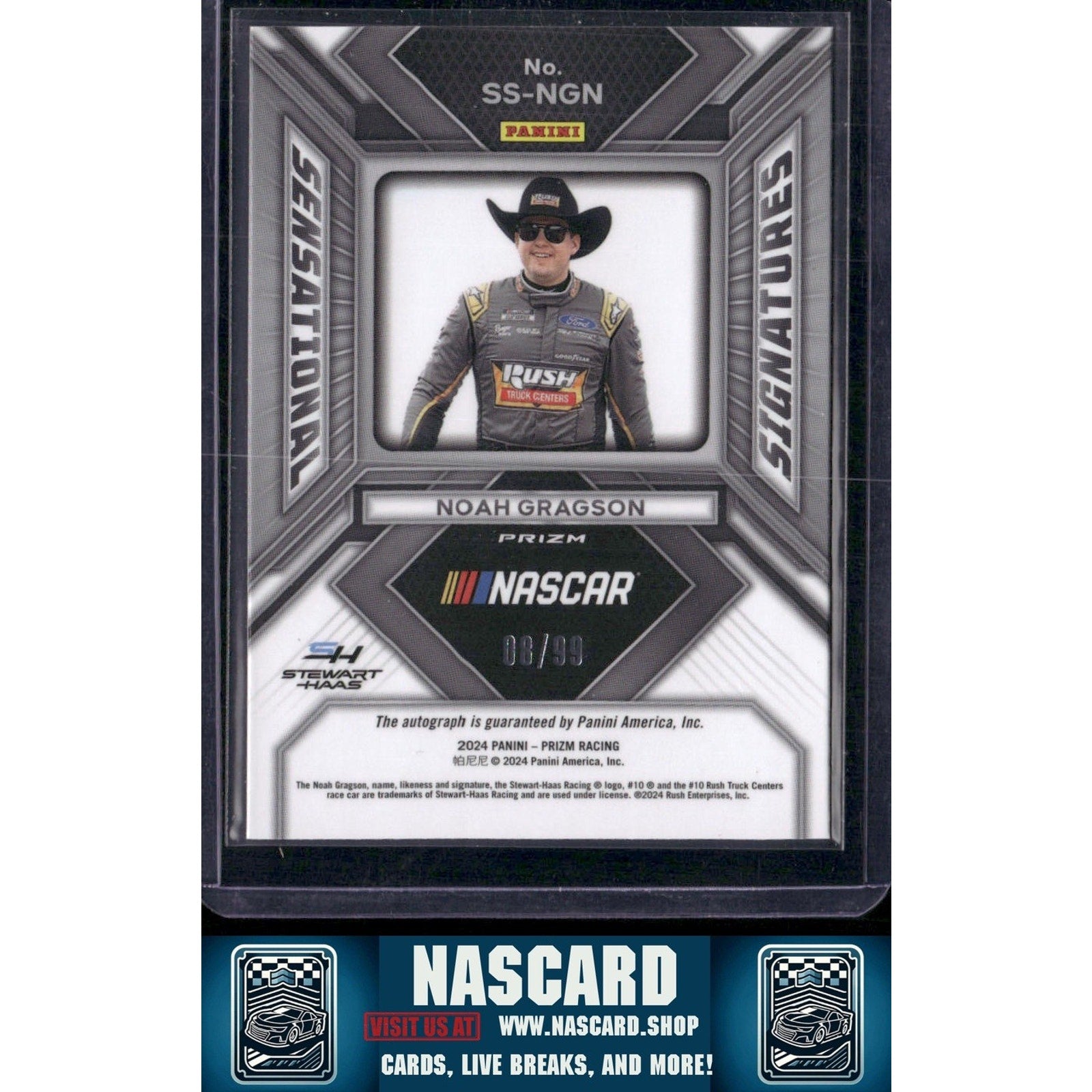 2024 Panini Prizm #SS-NGN Noah Gragson Sensational Signatures Red - NASCARD.shop