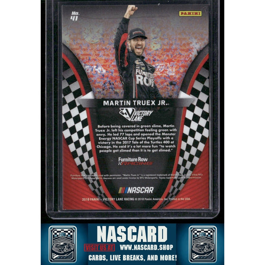 2018 Panini Victory Lane #41 Martin Truex Jr. Red #/49 - NASCARD.shop