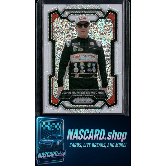 2024 Panini Prizm #33 John Hunter Nemechek White Sparkle