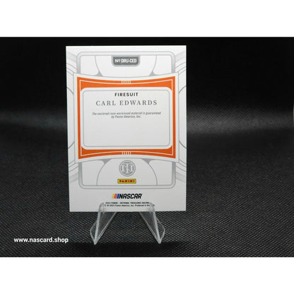 2023 Panini National Treasures Dual Race Used Firesuit #DRU-CED Carl Edwards /99 - NASCARD.shop
