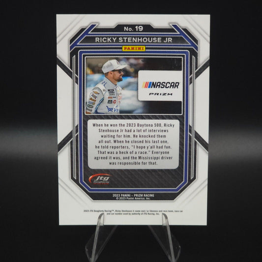 2023 Panini Prizm - Ricky Stenhouse Jr. #19 White Sparkle Prizm